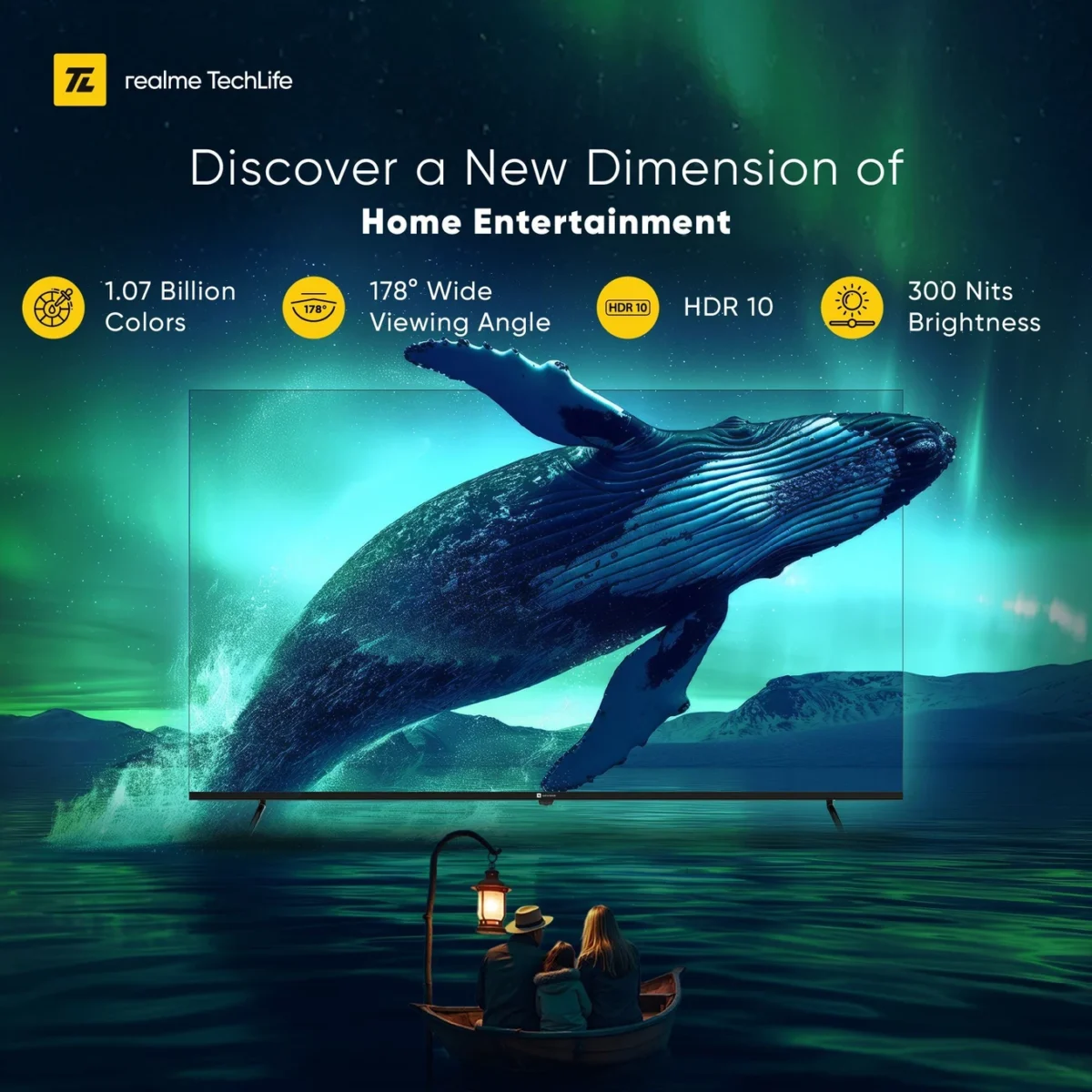 Realme TechLife QLED HD Ready Smart Google TV - Image 2