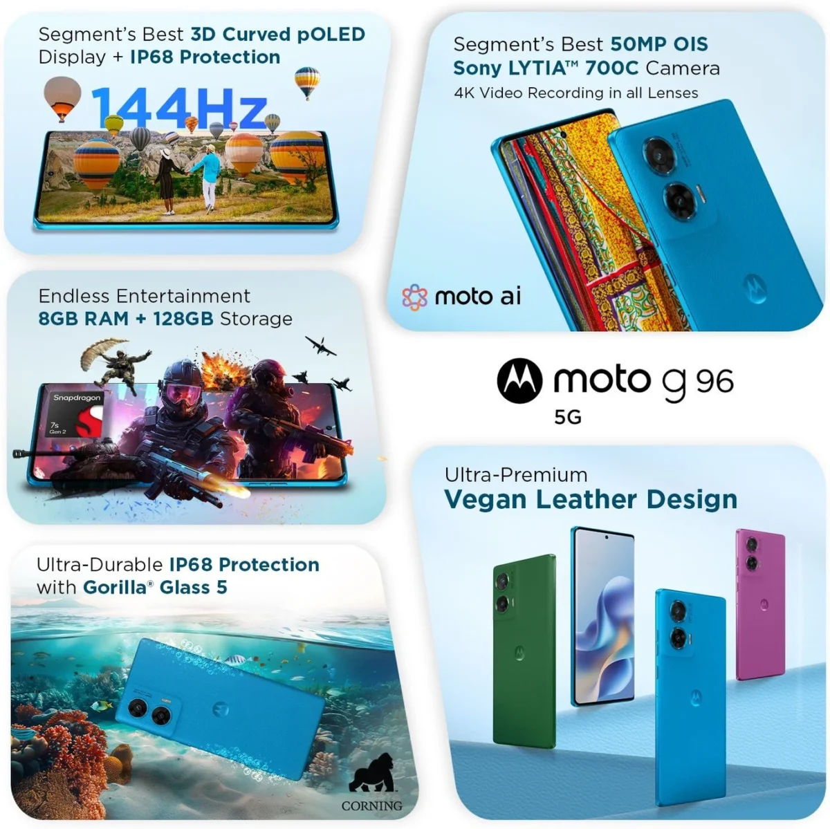 Motorola G96 5G – Powerful 5G Smartphone with Smooth Display & Long Battery - Image 4