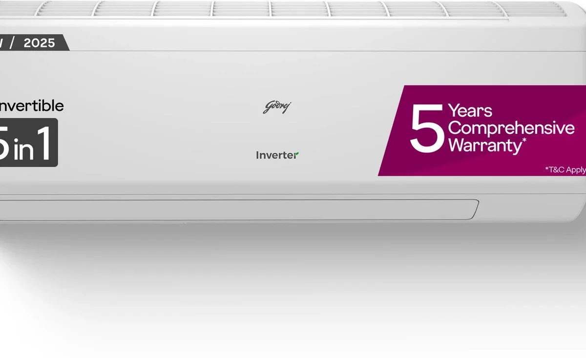 Godrej 5 Star Inverter Split AC 2025 | 5-in-1 Convertible Cooling Non Wi-Fi