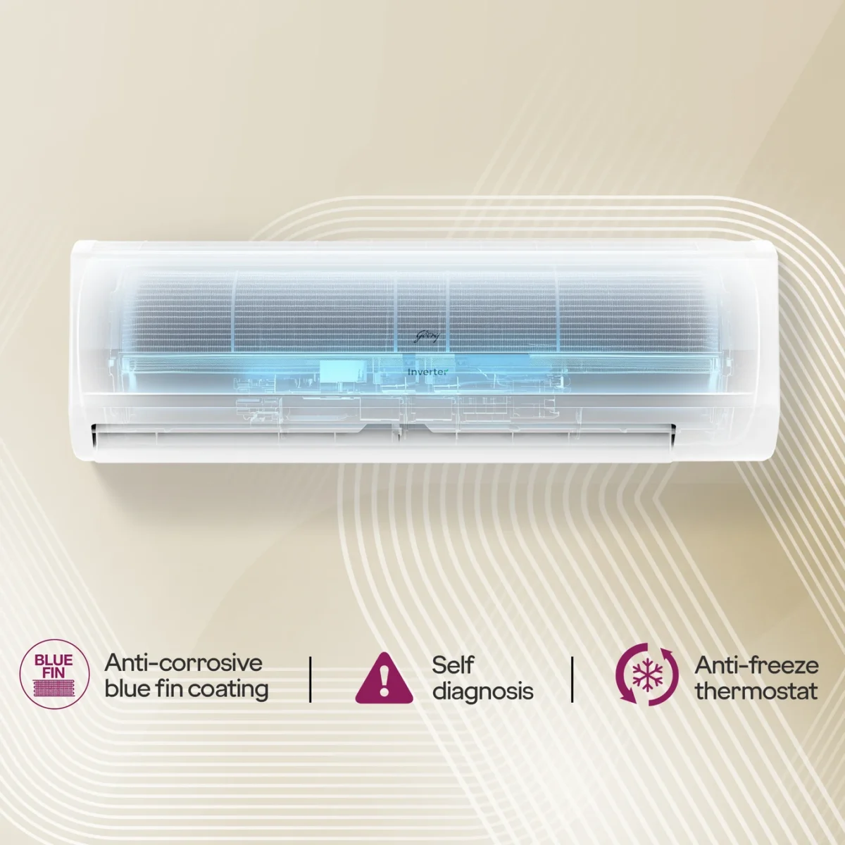 Godrej 5 Star Inverter Split AC 2025 | 5-in-1 Convertible Cooling Non Wi-Fi - Image 7