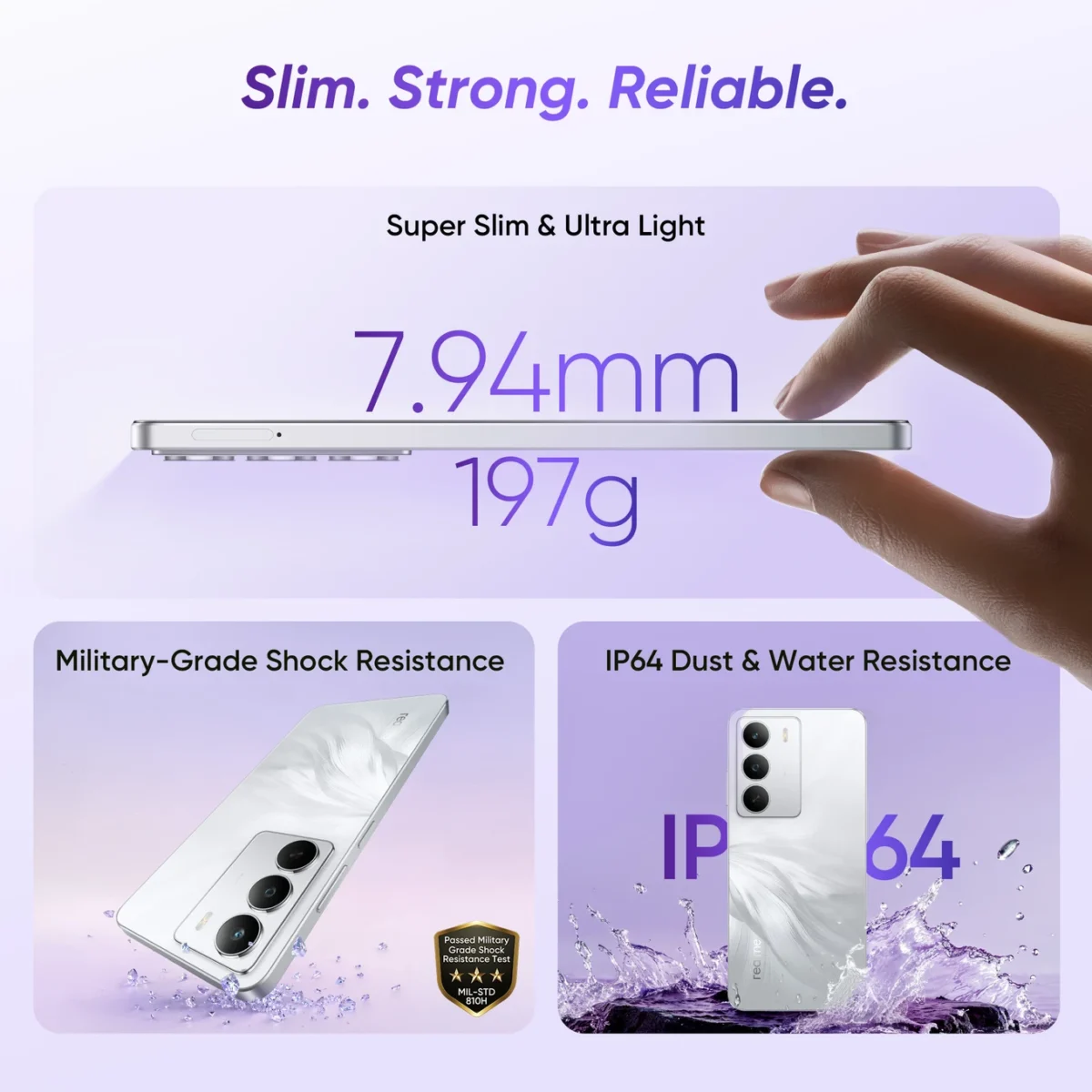 Realme P3 Lite 5G (Purple Blossom, 6 GB RAM ,128GB ) | 6000mAh Battery, 120Hz Display, Dimensity 6300 - Image 3
