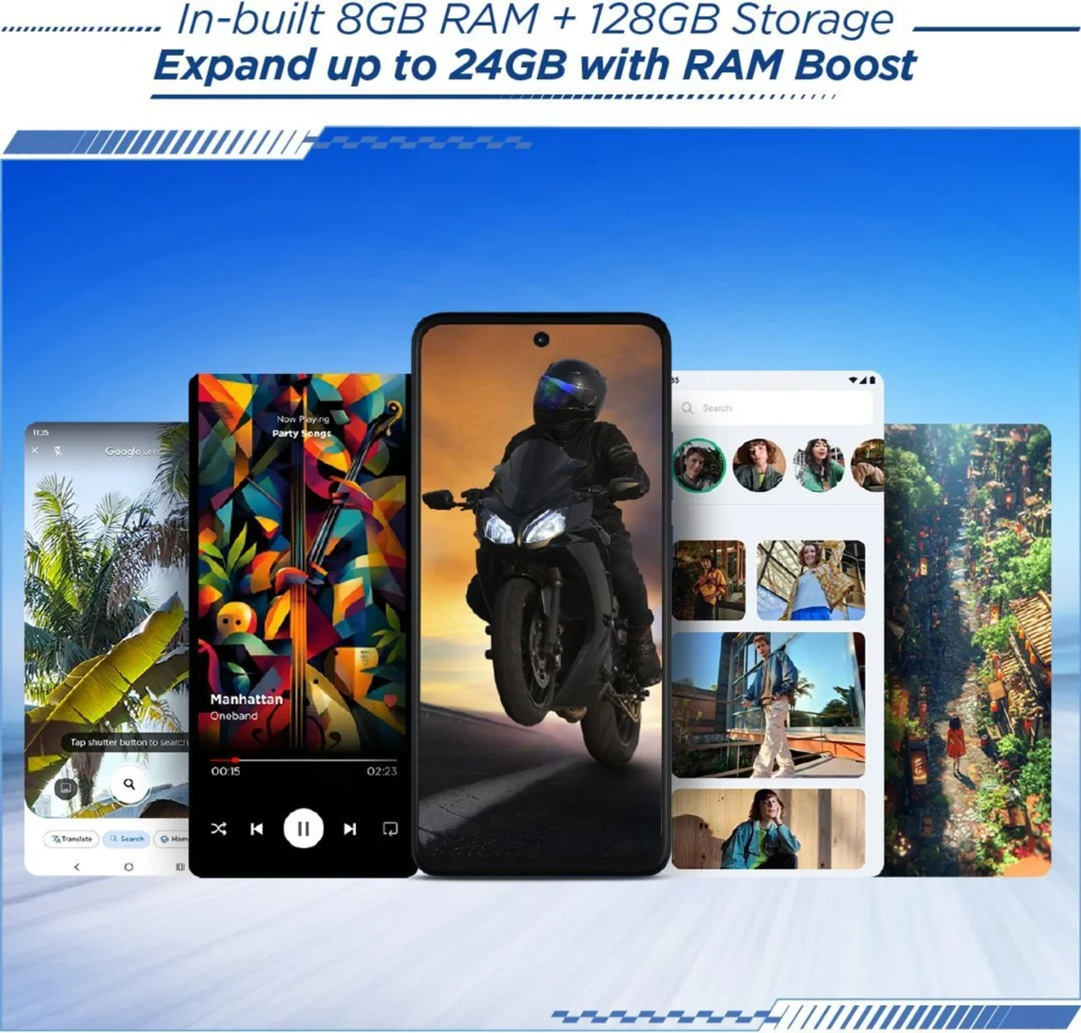 MOTOROLA g57 power 5G Snapdragon (Pantone Corsair, 128 GB) (8 GB RAM) - Image 2