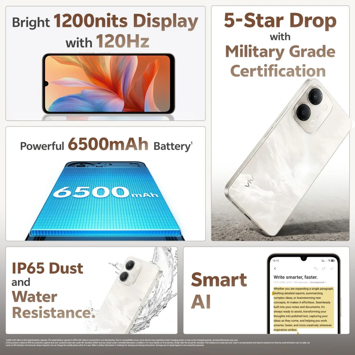 vivo Y11 5G (Cosmic Gold, 128 GB) (4 GB RAM) - Image 4