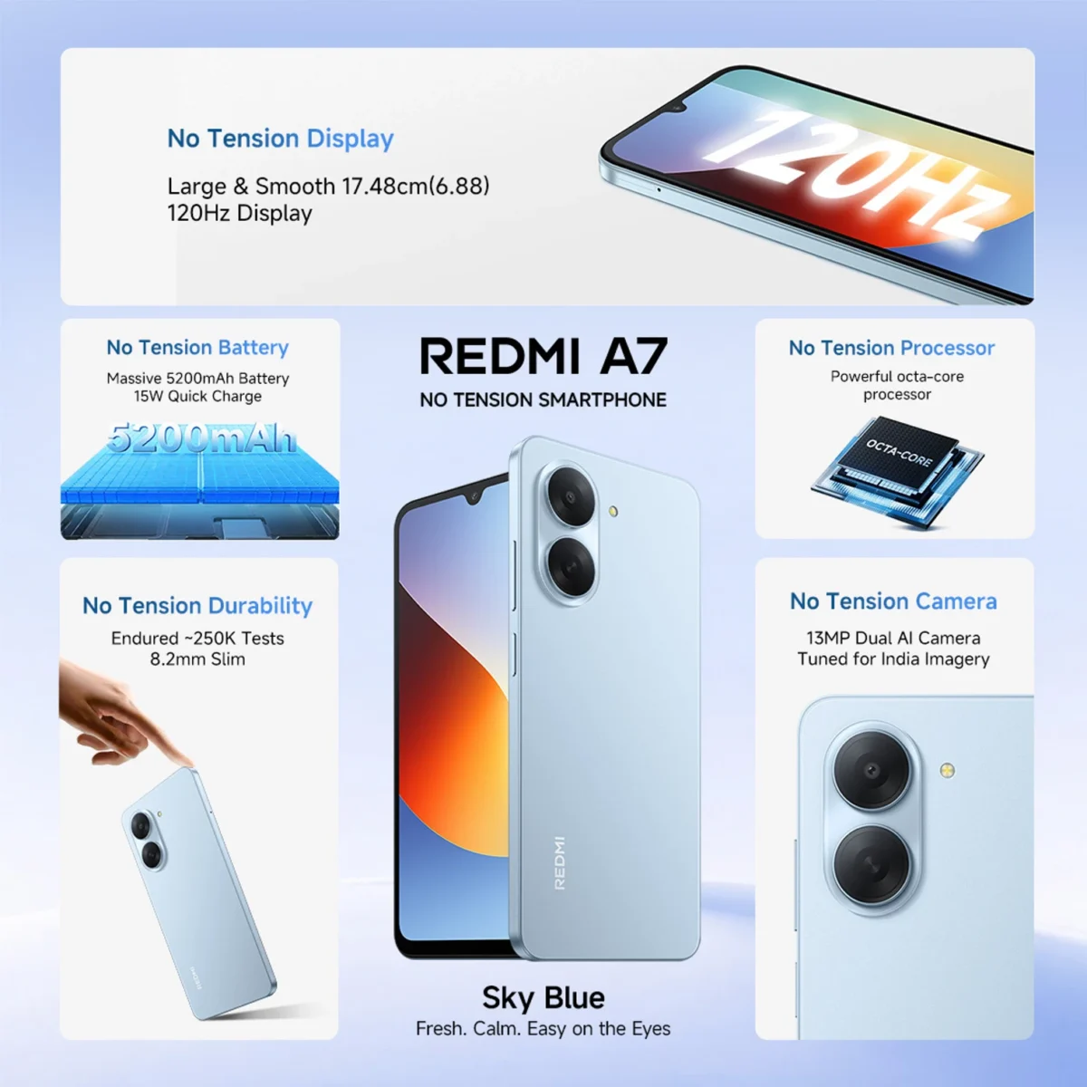 Redmi A7 (64GB) | UNISOC T7250, 13MP AI Camera, 5200mAh Battery - Image 2