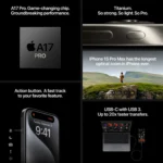 Apple iPhone 15 Pro (Blue Titanium) | A17 Pro Chip, 48MP Pro Camera System, Super Retina XDR Display - Image 5