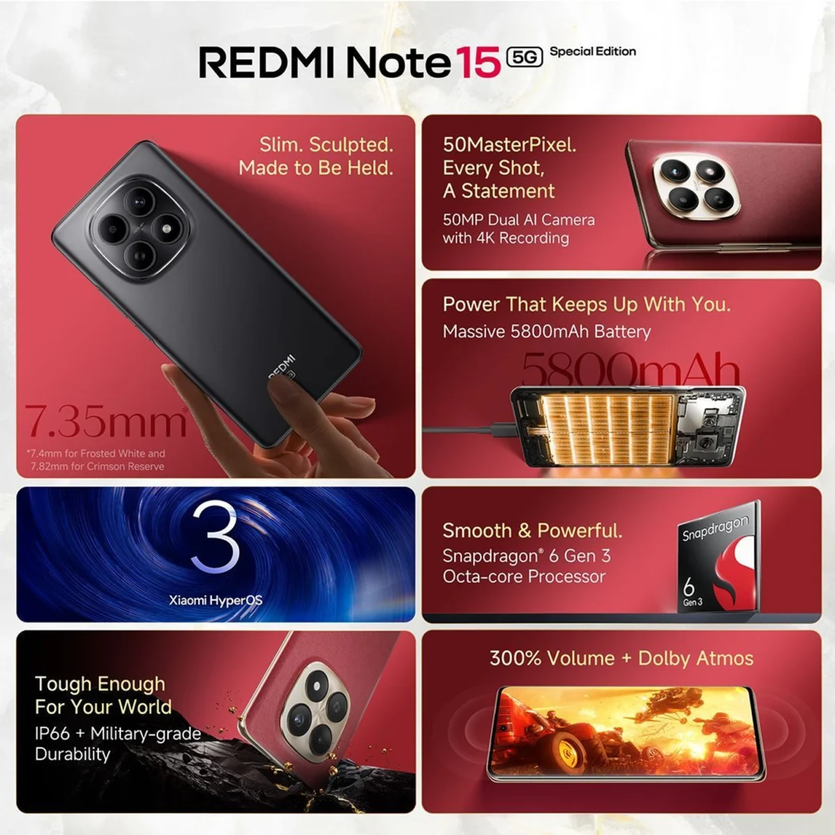 Redmi Note 15 SE 5G | Snapdragon 6 Gen 3, 50MP AI Camera, 5800mAh Battery - Image 6