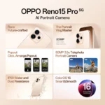 OPPO Reno15 Pro 5G | MediaTek Dimensity 8450, 200MP AI Camera, 6500mAh Battery - Image 2