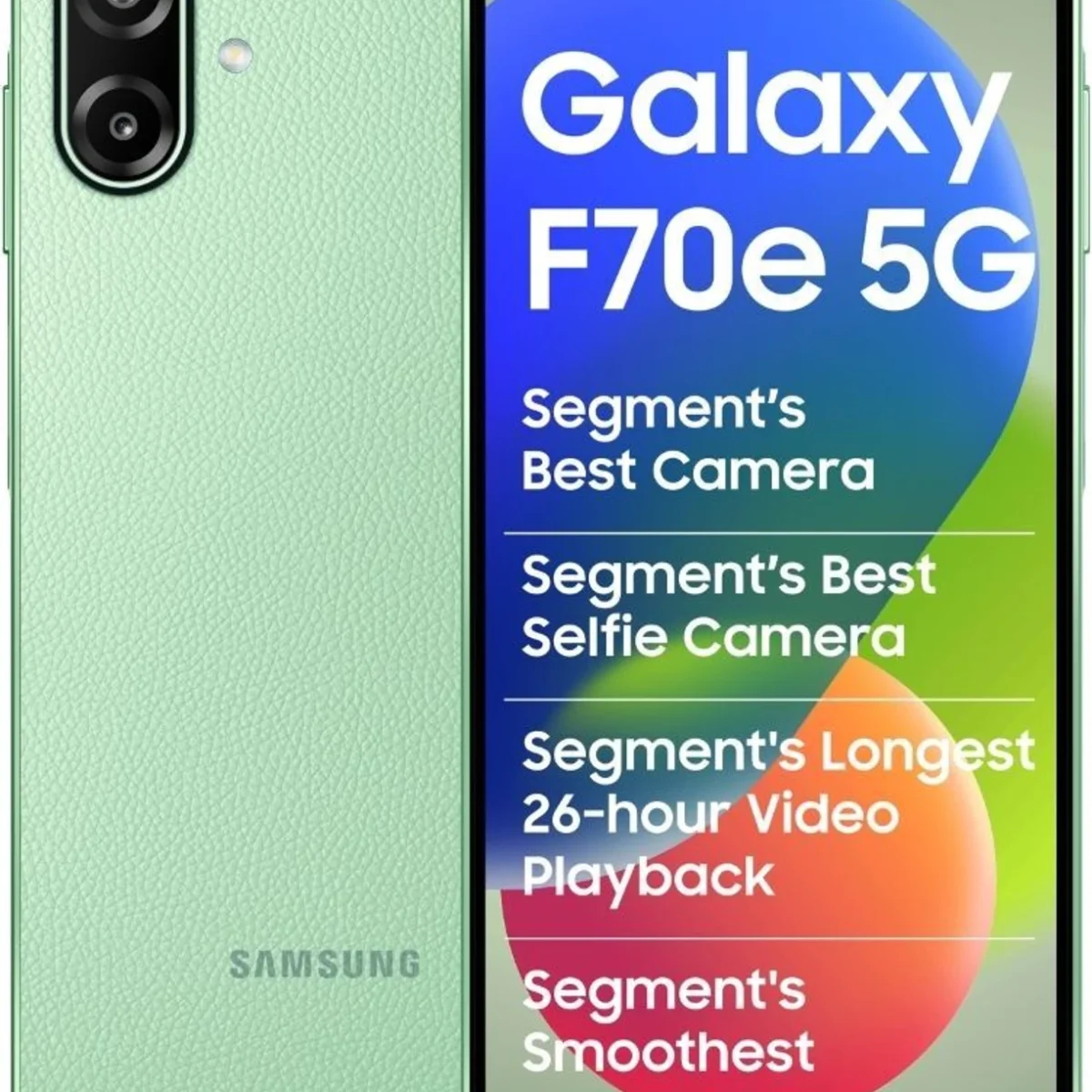 Samsung Galaxy F70e 5G (128GB) | MediaTek Dimensity 6300, 50MP AI Camera, 6000mAh Battery