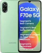 Samsung Galaxy F70e 5G (128GB) | MediaTek Dimensity 6300, 50MP AI Camera, 6000mAh Battery