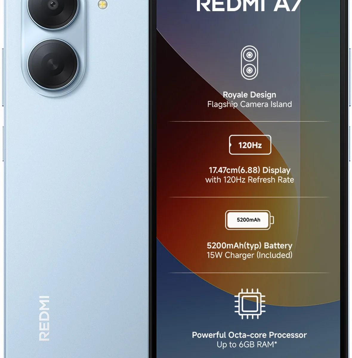 Redmi A7 (64GB) | UNISOC T7250, 13MP AI Camera, 5200mAh Battery