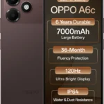 OPPO A6c (128GB) | UNISOC T7250, 13MP AI Camera, 7000mAh Battery