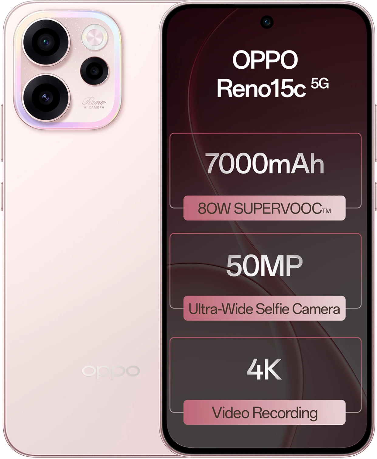-original-sdsdsdd OPPO Reno15c 5G (256GB) | Snapdragon 6 Gen 1, 50MP OIS Camera, 7000mAh Battery - Image 1