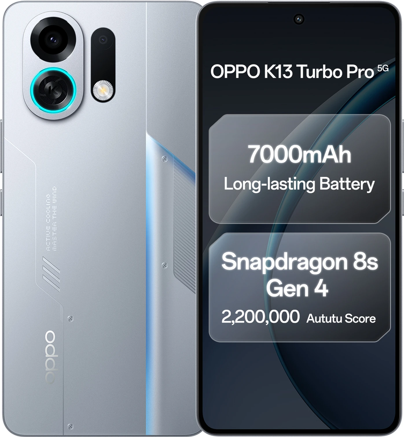 -original-ssdg OPPO K13 Turbo Pro 5G (256GB) | Snapdragon 8s Gen 4, 50MP OIS Camera, 7000mAh Battery - Image 1
