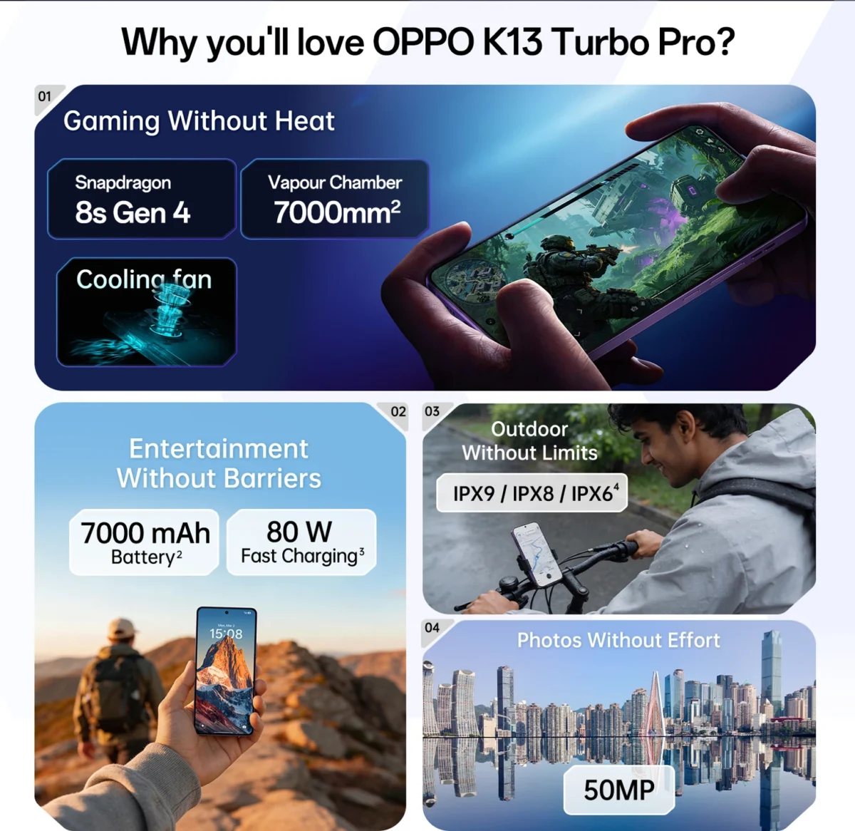 OPPO K13 Turbo Pro 5G (256GB) | Snapdragon 8s Gen 4, 50MP OIS Camera, 7000mAh Battery - Image 3