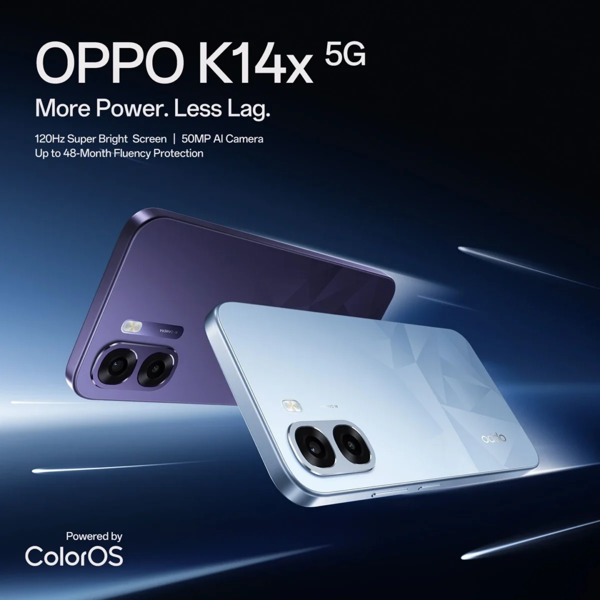 OPPO K14x 5G 6500mAh and 45W SUPERVOOC Charger & AI (Icy Blue, 128 GB) (6 GB RAM) - Image 11
