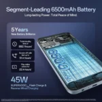 OPPO K14x 5G 6500mAh and 45W SUPERVOOC Charger & AI (Icy Blue, 128 GB) (6 GB RAM) - Image 4